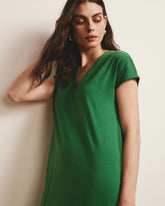 Iconic Geneva V-Neck Dress - Clover