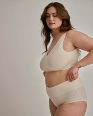 UltimateS Full Coverage High Rise Brief - Porcelain