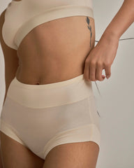 UltimateS Super Full Coverage High Rise Brief - Porcelain