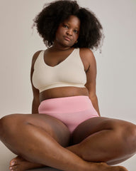 UltimateS 2-Pack Full Coverage High Rise Brief - Melon/Pink