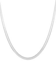 Aurate Gold Herringbone Chain Necklace