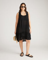Elodie Voile Dress - Black