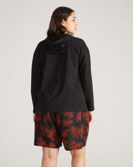 Baja Breton Stripe Hoodie - Solid Black