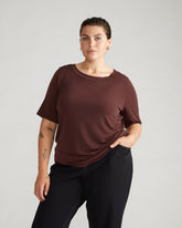 Carolyn Boatneck Top - Brulee