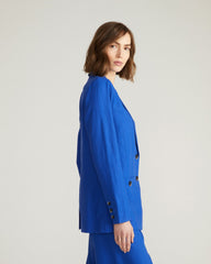 Coastal Linen Blazer - Ultramarine