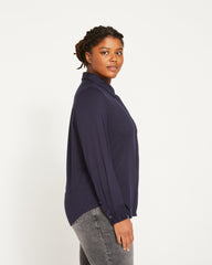 Elbe Liquid Jersey Shirt Classic Fit - Midnight