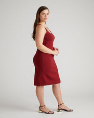 Knitted Tank Dress - Sangria