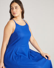 Kuki Linen Dress - Ultramarine