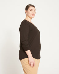 Long Sleeve V Rex - Black