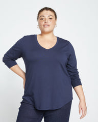 Long Sleeve V Rex - Midnight