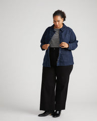 Denim Utility Jacket - Dark Indigo