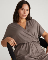 Nora Cross Front Romper - Stormy Weather