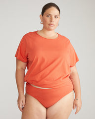 Pima Cotton Mid Rise Bikini - Sweet Berry