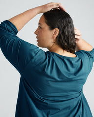 Pina Long Sleeve Lounge Tee - Deep Sea