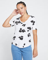 V Rex - White with Painted Flowers