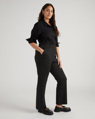 Pull On Bootcut Ponte Pants - Storm Houndstooth