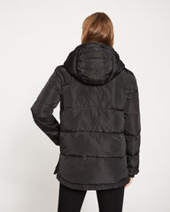 Rainier Short Hooded Puffer - Black