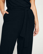 TravelKnit Wide Leg Pants - Black