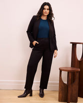 Audrey Tailored Ponte Pants - Espresso