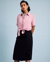 Chelsea Liquid Jersey Short Sleeve Shirt - Pale Mauve