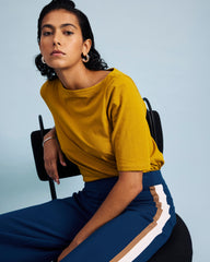 Bella Boatneck Tee - Mustard