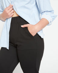 Smart Signature Ponte Pants Long - Black