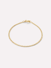 Ana Luisa Solid Yellow Gold - Flat Mariner Chain Bracelet