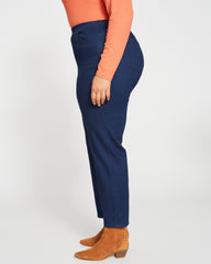 ComfortDenim Stovepipe Jeans 28 Inch - Dark Indigo