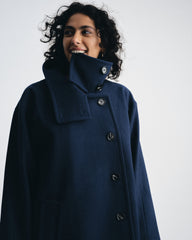Marlo Cocoon Coat - Pageant Blue