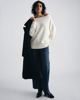 Noomi Cold Shoulder Sweater - Cream