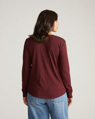 Long Sleeve V Rex - Black Cherry