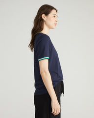 V Rex - Navy with Aventurine/White Trim