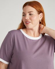 Tee Rex - Purple/White Trim