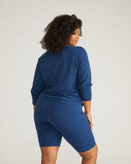 Mia Long Sleeve Movement Tee - Pageant Blue