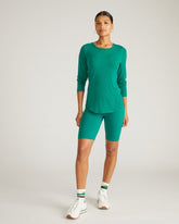 Mia Long Sleeve Movement Tee - Aventurine