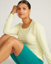 Mia Long Sleeve Movement Tee - Reed