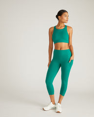 Next-to-Naked Cropped Pocket Legging - Aventurine