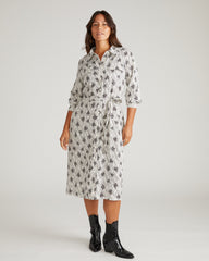 Cooling Stretch Cupro Savannah Dress - Vintage Daydream Print
