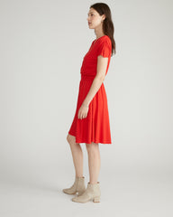 Minetta Liquid Jersey Dress - Lipstick