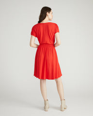 Minetta Liquid Jersey Dress - Lipstick