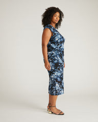 Oasis Mesh Dress - Tumbling Bouquet Print