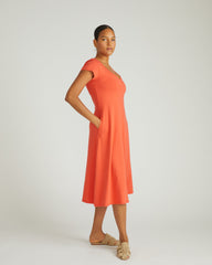 Danna Jersey Dress - Coral Reef