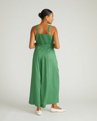 Promenade Linen Jumpsuit - Clover