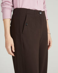 Audrey Tailored Ponte Pants - Espresso