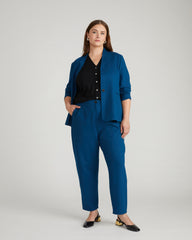 Audrey Tailored Ponte Pants - Deep Teal