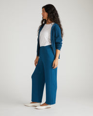 TravelKnit Relaxed Pants - Blue Teal