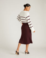 Carla Ponte Skirt - Black Cherry
