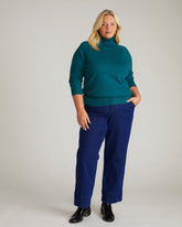 Renee Savvy Fine Knit Raglan Turtleneck - Botanic