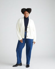 Cable Knit Cardigan - Cream