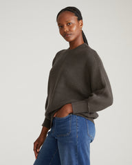 Better-Than-Wool Dolman Sweater - Graphite